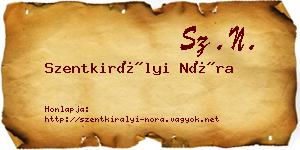 Szentkirályi Nóra névjegykártya