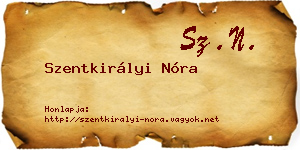 Szentkirályi Nóra névjegykártya
